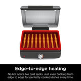 Ninja Griddle and Indoor Grill, 14’’, Electric Grill, For Steak, Burgers, Salmon, Veggies, and More, Pancake Griddle, Nonstick, Dishwasher Safe, 500F, Even Cooking, Silver, GR101 Ninja