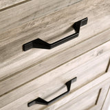 NEDYO Farmhouse 4 Drawer Dresser, Wood Rustic Tall Chest of Drawers, Wooden Dresser Storage Organizer Cabinet for Bedroom Living Room Hallway and Entryway. Light Rustic Oak NEDYO