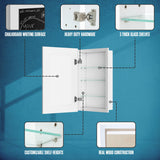 Houseables Medicine Cabinet No Mirror, Recessed, Hidden in Wall Niche, Without Mirror, Chalkboard, Concealed, Built in, Between Stud Shelf Insert, for Bathroom Storage, 14x24 Inch (17x27) Houseables