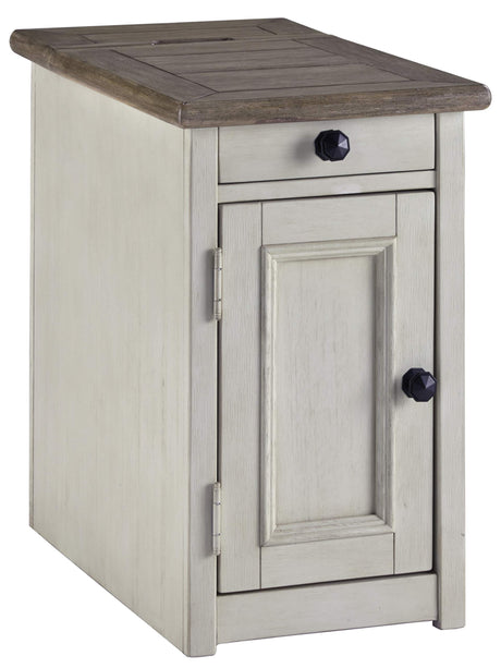Signature Design by Ashley Ashley Furniture Signature Design-Bolanburg Chairside End Table, 14"W x 24"D x 23"H, Whitewash Signature Design by Ashley
