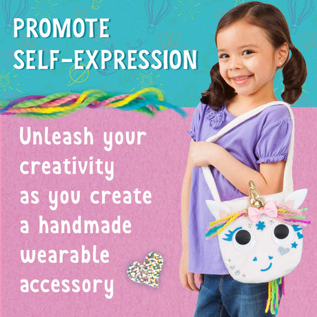 Creativity for Kids Unicorn Purse: DIY Craft - Unicorn Gifts & Girl Toys, Toddler Activities, Arts and Crafts for Girls Ages 4-5+ Creativity for Kids