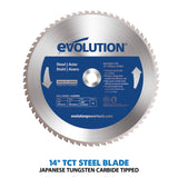 Evolution S355CPSL – Heavy Duty 14 Inch Metal Cutting Chop Saw W/ 14 Inch Carbide-Tipped Blade | Dry Cut Saw | Miter Saw 45° | Chop Saw For Cutting Metal – Accurate. Powerful. Reliable Evolution