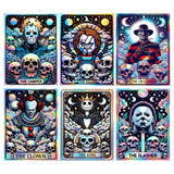 6 Packs Halloween Diamond Painting Kits for Adults, DIY Horror Diamond Art Kits for Beginners, 5D Full Drill Crystal Arts and Crafts Gem Art Painting Kits for Home Wall Decor Festival Gift (30*40cm) LWZAYS
