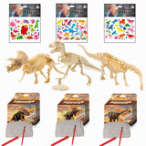 Dinosaur Excavation Kits For Kids,Dino Dig Kits T-Rex,Triceratops and Diplodocus,Dinosaur Fossil Excavation Kits ,Children's Popular Science Education Toys - Dinosaur DIY Toys（Three-piece suit） AKINGSHOP