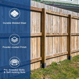 TIyneayle 6 Pack 4x4 Fence Post Anchor Ground Spike Mailbox Fence Post Spikes Stakes TIyneayle