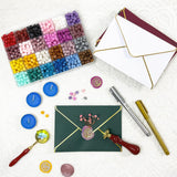 Wax Seal Kit, 24 Colors Wax Sealing Beads,Stamp, Spoon, Metallic Pen,Envelope,Candles for Wedding Birthday Gift and DIY Craft Xitalia