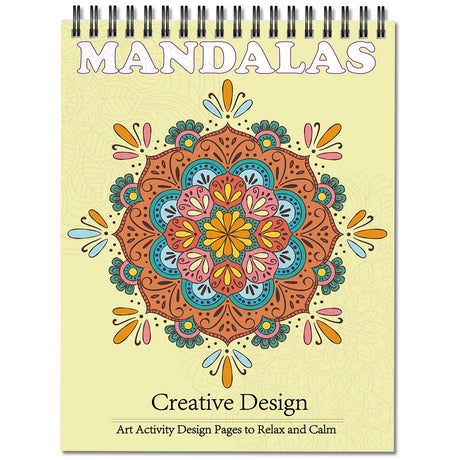 Jadeso Mandala Coloring Book for Adults - 30 Original Mandala Patterns and Designs, Adult Coloring Book Spiral Bound, Coloring Books for Adults Relaxation, Thick Smooth Paper(120gsm) Jadeso