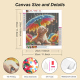 AMORARS Dog Diamond Painting Kit for Adults, 5D Flower Diamond Art Beginners - DIY Full Diamond Dot Gem Art Paintings, Suitable Gifts, and Home Decoration Crafts, 12x12Inch AMORARS