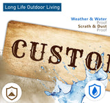 Custom Wooden Sign, Street Signs Customized, Personalized Signs for Outdoors, 4x18 Inches, Rust Free Aluminum, Fade Resistant, Create A Sign For Wall Indoor, Make Your Own Sign Pattilife