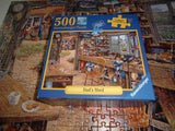 Ravensburger Dad's Shed | 500-Piece Large Format Jigsaw Puzzle | Unique Softclick Technology | Ideal for Adults and Kids Ravensburger