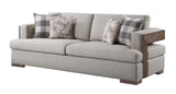 Acme Furniture Niamey Sofa, Fabric and Cherry Acme