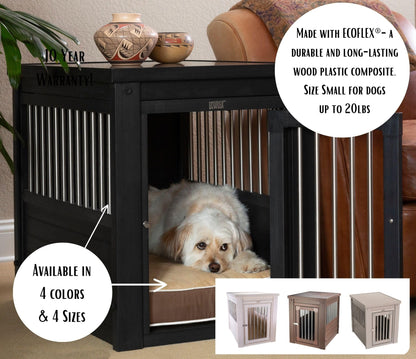 New Age Pet ecoFLEX Pet Crate/End Table, Medium, Espresso