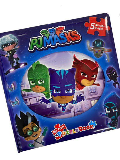 PJ Masks My First Puzzle Book - Jigsaw Puzzles for kids, 10-page board book, 5 puzzles to enjoy