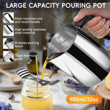 Zapstarz Candle Making Kit with Hot Plate, Candle Making Supplies for Adults Beginners, Wax Melting Pot with Stirring Spoon, Anti-Scalding Pad, Thermometer for Candle Making, Candle Making Pouring Pot Zapstarz