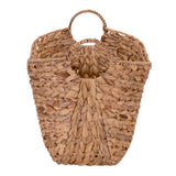 Household Essentials ML-4002 Tall Water Hyacinth Wicker Basket with Handles | Natural, Brown, Natural Household Essentials