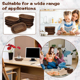 Nuogo 10 Pack Wooden Dough Bowls Bulk Rustic Dough Bowls for DIY Candle Home Crafts Making Farmhouse Fruits Supplies Decoration(8.5 Inches,Brown) Nuogo