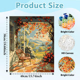 Mnsdiyrs Art Paint by Numbers Kits for Adults, Landscape Paint by Numbers for Adults, Acrylic Adult Paint by Numbers Kits for Gift Home Wall Decor 16x20 Inch Mnsdiyrs