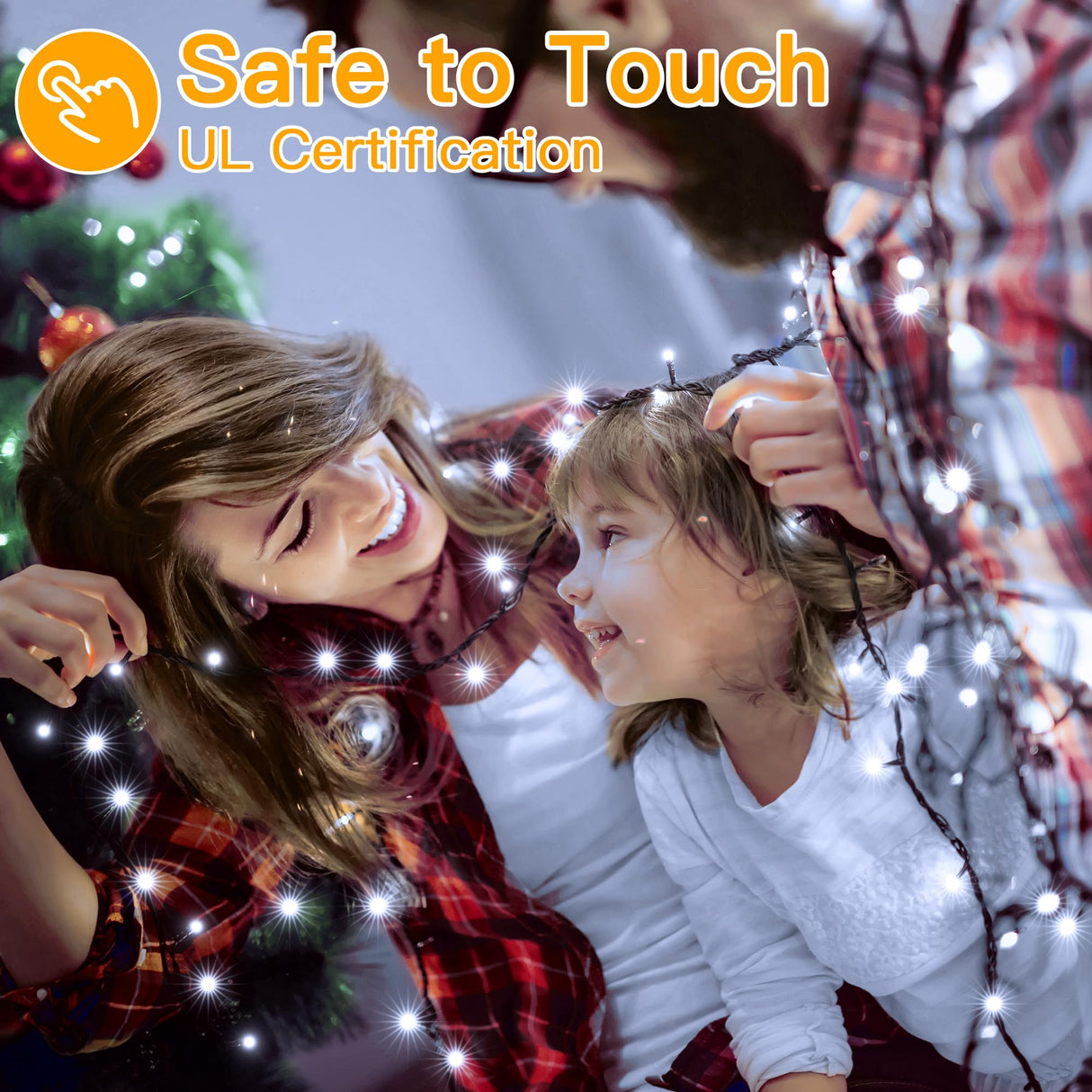 Ollny Christmas Lights, 500LED 164FT Long Christmas Tree Lights with 8 Modes Remote Timer IP44 Waterproof, Outdoor Christmas Lights for Tree House Yard Outside Xmas Decorations White Ollny