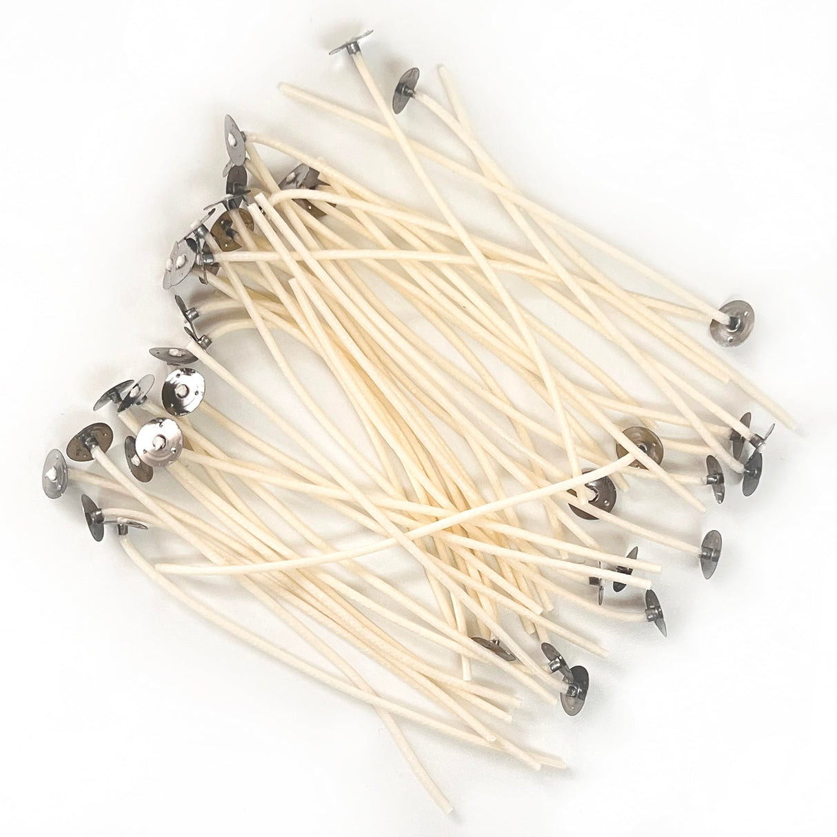 Direct Candle Supply 6" Pre Waxed Cotton Wicks 100pk for Candle Making - 100% Cotton Wick Made in USA Direct Candle Supply