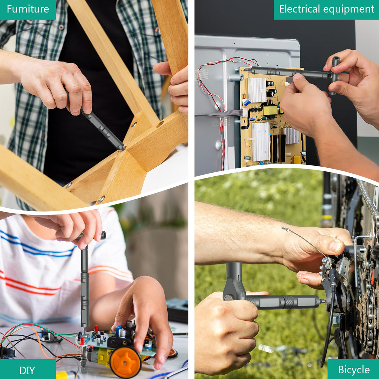 ORIA Ratchet Screwdriver Set, 42 in 1 Magnetic Repair Tool Kit with Rotatable Ratchet Handle, 40 PCS Magnetic Precision Bits, Storage Case for Home Appliances ORIA