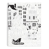 Galison Joy Laforme Christmas Square – DIY 9 x 12 Paint by Number Kit with Stunning Christmas Art for Beginners and Experts Includes Paint and Brushes Galison