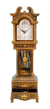 MusicBox Kingdom Grandfather Clock with Well Known Melody is Played Decorative Item Musicbox Kingdom