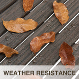 ACUEL Dark Brown 2-Person Outdoor Garden Bench – Durable Poly Lumber Patio Furniture ACUEL