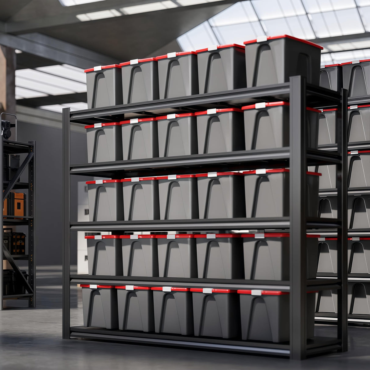 LI JIU HOME 72“H Garage Shelving Heavy Duty Storage Shelves 3500 LBS Adjustable Metal Shelving Uints and Storage for Garage,Warehouse,School,Commercial,Business, 62 "W x 24 "D x 72 "H (5T 72*62*24) LI JIU HOME