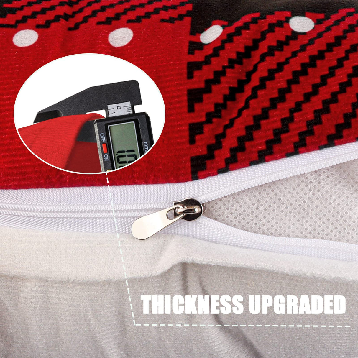 Christmas Pillow Covers 18x18 Set of 4 Winter Throw Pillow Covers Holiday Buffalo Plaid Pillow Covers Merry Christmas Pillows for Couch Sofa Home Decor Xmas Cushion Covers Indoor Decor Thicker Melonva