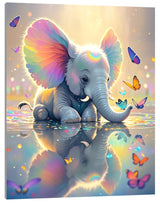 TINDAYPaint by Numbers Kit for Adults Beginner Paint by Number Elephant Painting by Number for Adults Painting Kits for Adult Canvas Painting Home Decor Wall Art 16x20 in TINDAY