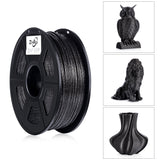 Zi-Rui Marble Color 3D Printer PLA Filament,Sparkly Black,1.75mm,Dimensional Accuracy+/- 0.03 mm, 2.2LBS. Zi-Rui
