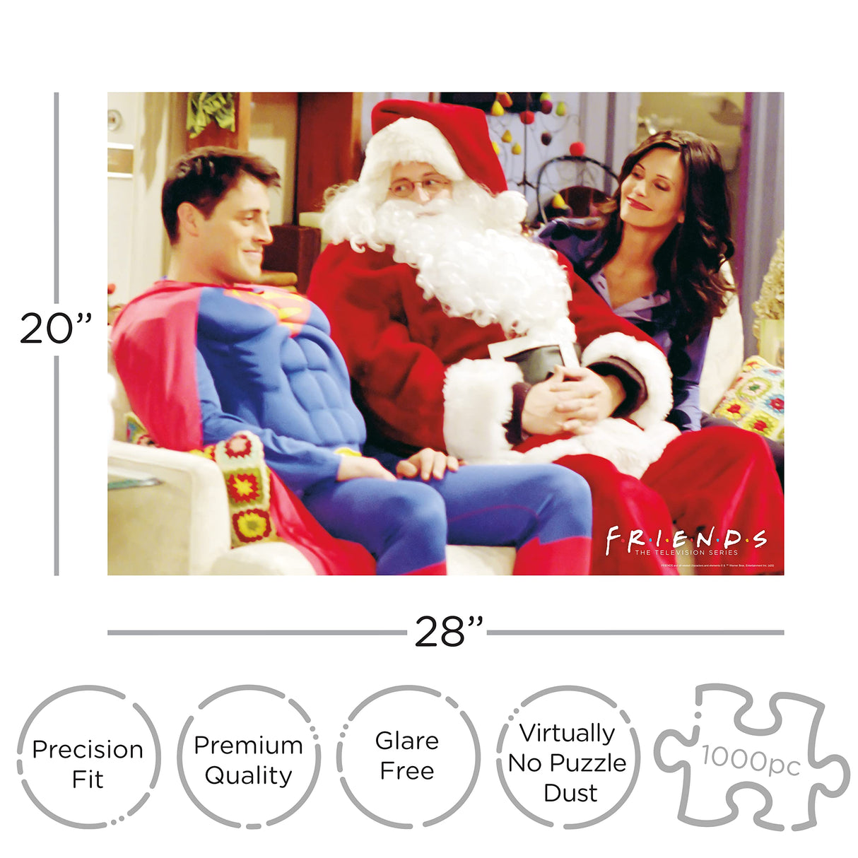 AQUARIUS - Friends TV Series Christmas 1000 Piece Jigsaw Puzzle AQUARIUS