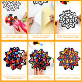 32 Sets Fall Crafts Suncatchers Kit for Kids DIY Rainbow Window Stained Glass Effect Paper Summer Fall Home School Classroom Decoration Back to School Art Craft Creative Activity Project Party Favors Lonfliness