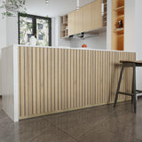 VaryPaper Wood Slat Wallpaper Peel and Stick Wood Contact Paper Waterproof Self Adhesive Wood Vinyl Wall Paper Removable Wood Panel Wallpaper for Bedroom Bathroom Walls Kitchen Cabinets 15.7''x78.7'' VaryPaper