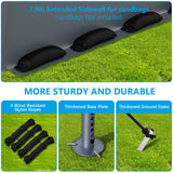 Raxmolo 12x20FT Heavy Duty Carport, Portable Garage with Removable Sidewalls and Doors for Car, Truck, SUV, UV Resistant Waterproof Carport Canopy for Outdoor, All-Season Tarp for Car, Gray Raxmolo