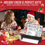 iDPRT Portable-Printer Wireless for Travel, Bluetooth Thermal Printer Support 8.5" x 11" US Letter&A4&A5 Size,300DPI Inkless Printers for Home Use,Compatible with Android and iOS Phone&Laptop,Black iDPRT