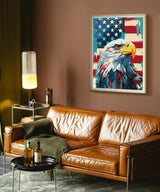 Petrala Jigsaw Puzzles 1000 Pieces for Adults Bald Eagle 1000 Piece Puzzle for Adults Fun American Flag Patriotic Jigsaw Puzzles for Adults Kit with Letters on Back, Fit Together Perfectly Petrala