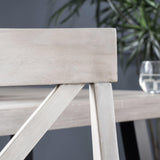 GDFStudio Wood Dining Chairs Set of 2, Farmhouse Country Side Chairs,Wooden Armless Chairs for Kitchen Dining Room Home Living Room,300 Lbs Heavy Duty Acacia Wood Chair Weathered Gray GDFStudio