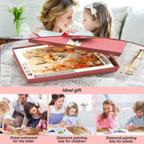 Stalente Diamond Painting Kits for Adults Fox, 5D DIY Diamond Art Kits for Beginners Round Full Drill Diamond Painting for Home Wall Decoration Gift 12×12inch, Fall Maple Leaf Stalente