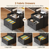 SEDETA L Shaped Gaming Desk, 78.7” Large Computer Desk with Drawers and Power Outlet & LED Light, Corner Gaming Desk with Storage Shelves, Display Cabinet for Home Office, Black SEDETA