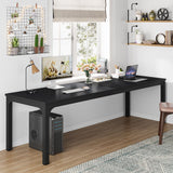 Tribesigns 78.7 Inches Extra Long Computer Desk 2 Person Desk, Double Long Desk, Workstaion for Home Office Tribesigns