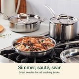 Cuisinart 12 Piece Cookware Set, MultiClad Pro Triple Ply, Silver, MCP-12N Cuisinart