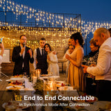 66ft Icicle Lights for Outside - 640 LED Christmas Lights Outdoor with 120 Drops 8 Modes, Plug in Twinkle Light Outside for Holiday Wedding Party Tree Room Indoor Thanksgiving Decoration, Warm White Nielfoi