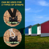 VASGOR 24” Mobile Home Anchors - Ground Anchor Screw in with Brackets and Adapter for Drill - Earth Anchors - Storage Shed and Swing Anchor Kits VASGOR