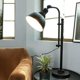 VONLUCE Rustic Desk Lamp Black Adjustable, Industrial Style Metal Task Lamp (25"-29"), Vintage Work Lamp, Farmhouse Reading Lamp in Aged Bronze Finish, ETL Certificate VONLUCE