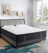 Huyamy Queen Mattress,12 Inch Queen Size Mattresses Memory Foam Hybrid Black Mattress in a Box,with Provide Support and Improve Sleep Mattresses,Medium Firm. Huyamy
