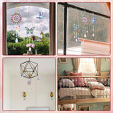 Funshot 3 Pcs DIY Diamond Painting, Small Hummingbird Suncatcher Diamond Art Kits for Adults, Butterfly Decor Diamond Art Kit, Hanging Ornaments Wind Chime Kit Funshot