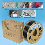 OVERTURE Tough PC Professional Filament, Cardboard Spool, 1kg(2.2lbs), Dimensional Accuracy Probability +/- 0.02mm, Fit Most FDM Printer (Black) OVERTURE