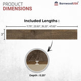 Real Reclaimed Wood Planks – Easy Nail-Up Shiplap Panels for Rustic Wood Wall Paneling – Farmhouse Style DIY Accent Wall – Made in USA (Espresso Brown, 10 Square Feet) BarnwoodUSA LLC