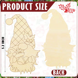 Christmas Gnome Unfinished Wood Crafts Wood Cutout Painting Ornaments Blank Hanging Slices Paintable DIY Crafts for Holiday Party Decoration (Xmas-Gnomes-01) JOPHMO